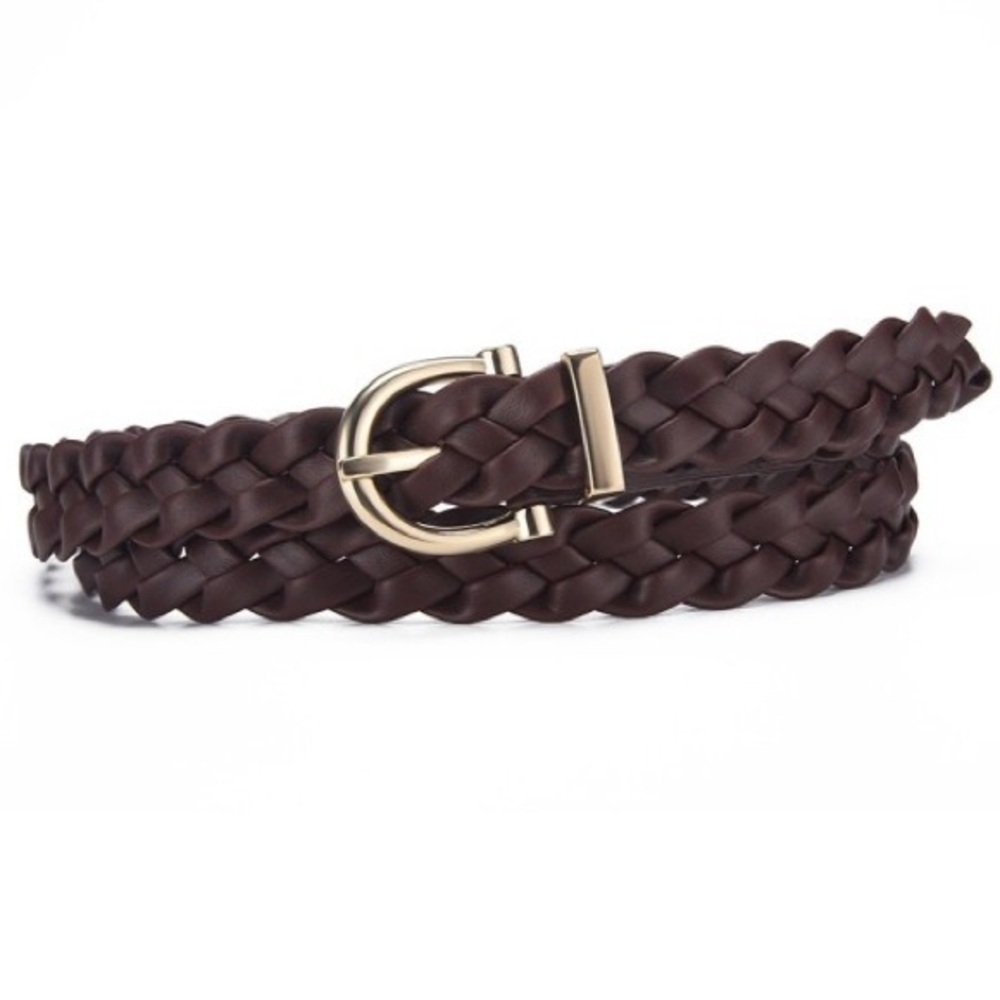 Brown Weave Began Belt (U415)